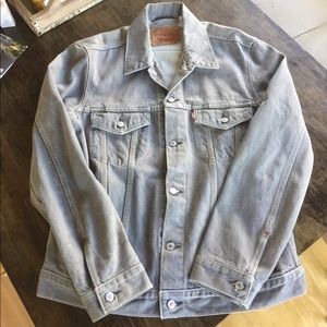 Levi’s grey denim trucker jacket, size XL